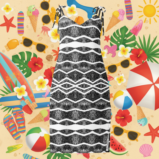 Tie-strap midi dress